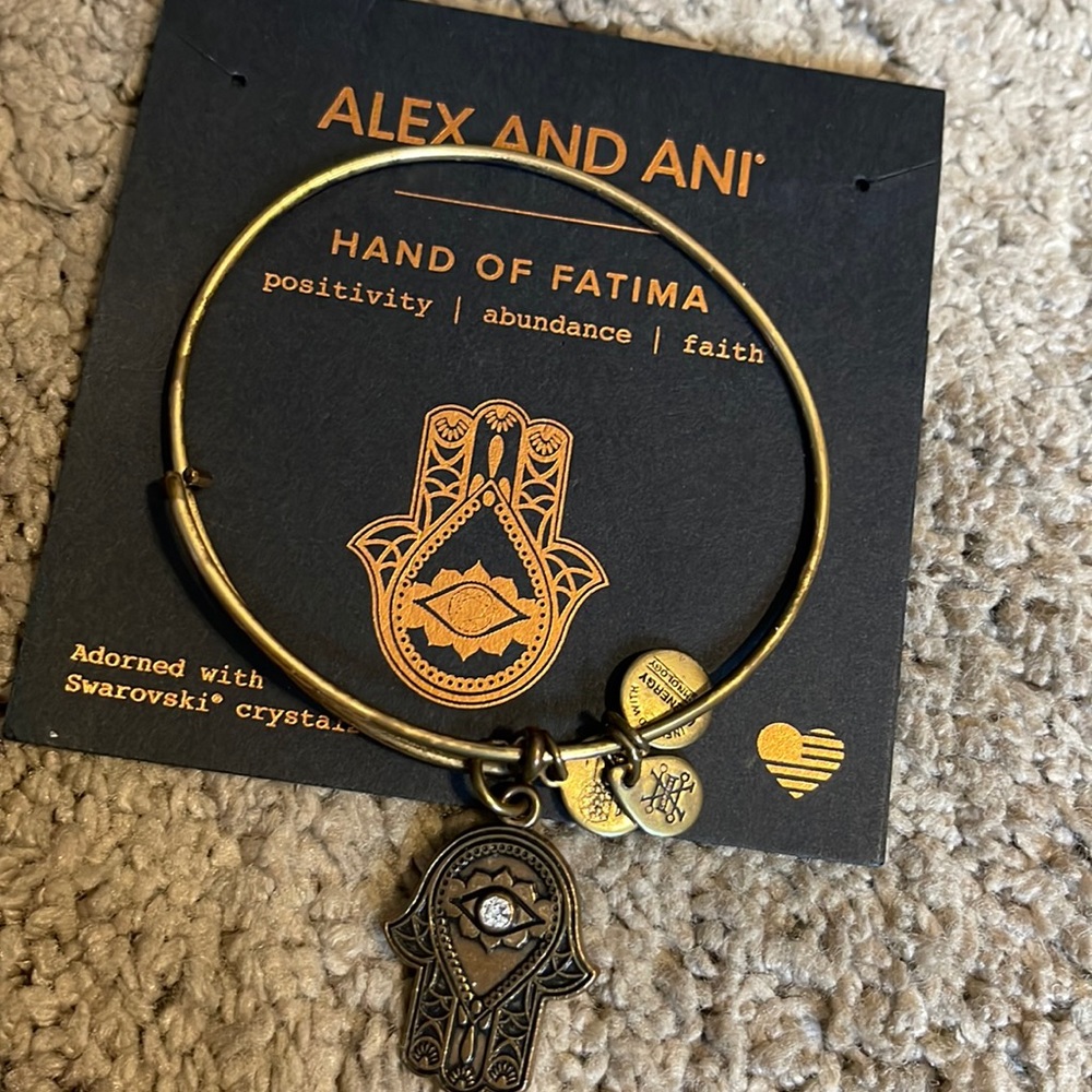 Alex and ani gold hand of Fatima